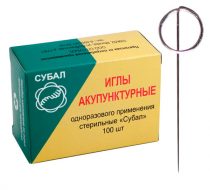 Фото Иглы корпоральные (акупунктурные) "Субал-шпажки" Ø 0,14x7 мм (100шт/уп.,1000шт/кор.), Maanshan