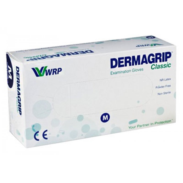 Фото Перчатки DERMAGRIP CLASSIC см. латекс. нестер. неопудр. (7½ (M)), Атекс групп, 1 уп. 50 пар