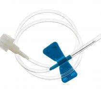 Фото Игла-бабочка одноразовая стерильная для взятия венозной крови 23G*3/4 (0,6х19мм) длина трубки 30см (100шт/уп.,2000шт/кор.) Weihai