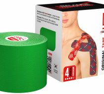Фото Бинт эластичный трикотажный самоклеющийся (Кинезио тейп BBTape™) 5см х 5м, цвет: зелёный
