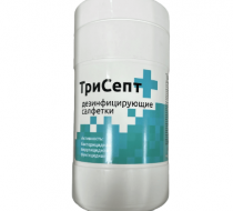 Фото Салфетки дезинфицирующие "Трисепт" №100 (15шт/кор.)