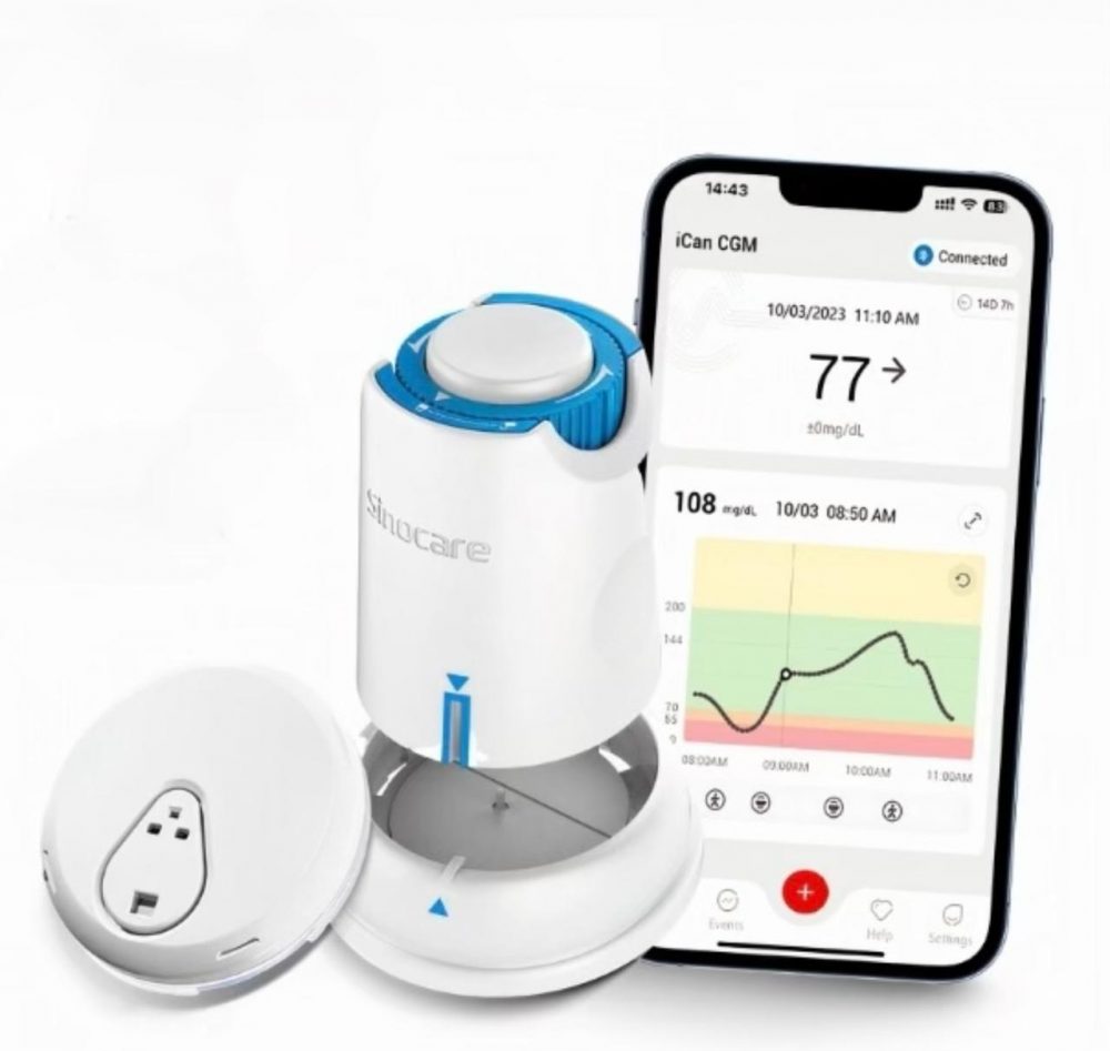 Фото Аппарат для непрерывного мониторинга глюкозы Sinocare i-Can 3 