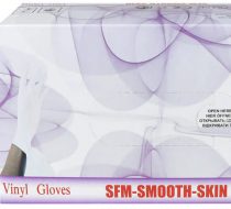 Фото Перчатки виниловые SFM бол.(L, 8-9) бесцветные (50пар/уп / 500пар/кор)