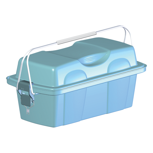 Фото Укладка-контейнер полимерный для доставки проб биологического материала в пробирках и флаконах УКП-01-«КРОНТ» в варианте исполнения УКП-50-01 