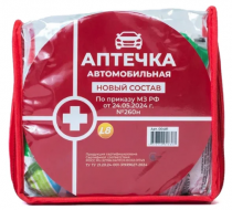Фото Аптечка автомобильная по приказу МЗ 260н (футляр сумка ПВХ) Балстрой 