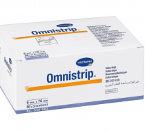 Фото Полоски на опер. швы OMNISTRIP - Гипоалл. (стер. по 3 шт) 6 х 76 мм. уп  150 шт. Хартманн