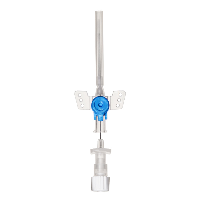 Фото Катетер внутривенный периферический TOPCATH X Plus с инъекционным портом и крыльями модернизированный, FEP, размер G: 22
