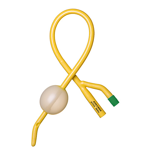 Фото Катетер Фолея двухходовой с концом по Тиманну, Ch/Fr 16 (10шт/уп.)