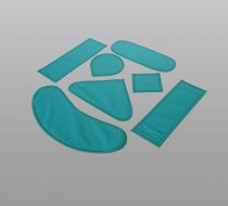 Фото Комплект защитных пластин из семи элементов КПРЗ7-«Р-К» 0.5 Pb мм, винил, цвет: зеленый