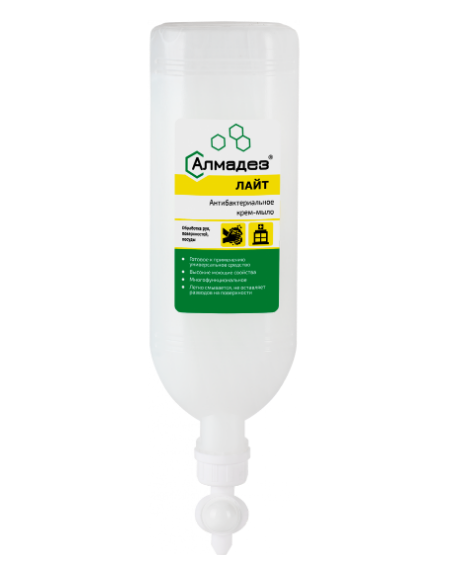 Фото Мыло-крем антибактериальное Алмадез-Лайт 1л.(диспенсопак)