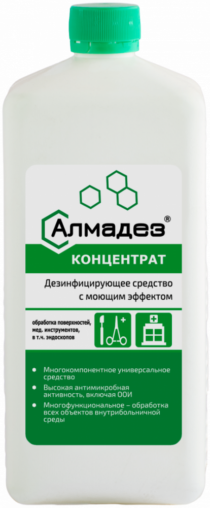 Фото Средство дезинфицирующее Алмадез-Концентрат 1л.(крышка) (шт.)
