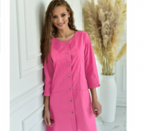Фото Халат медицинский женский тиси BURGUNDY МЕДЛАЙН, размер 56, Россия
