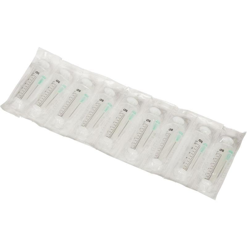 Фото Шприц 2-комп. одноразовый стерильный 10мл BD Discardit II  с иглой 21G 0,8х40мм  Luer Slip (100 шт./уп.)(ЧЗ)