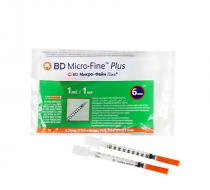 Фото Шприц 3-х компонентные инсулиновый с несъемной иглой 1 ml U-100 игла BD Микро-Файн Плюс 31 G (0,25 x 6,0 mm) (Штуки)(ЧЗ)