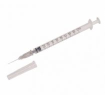 Фото Шприц 3-х компонентный стерильный инсулиновый 1 мл с иглой 27G 1/2 (0,4х12мм) Beijing Fornurse, 100шт/уп.(ЧЗ)