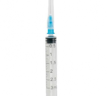 Фото Шприц 3-х компонентный инъекционный 3 мл INEKTA с иглой 23G*1" (0,6х25 мм) 100шт/уп.,2400шт/кор., Beijing(ЧЗ)