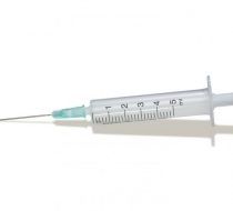 Фото Шприц инъекционный трехкомпонентный одноразовый стерильный 5 мл. с надетой иглой 22GX1 1/2''(0.7X38мм) уп. 100 шт. кор.1800 шт. Huaian(ЧЗ)