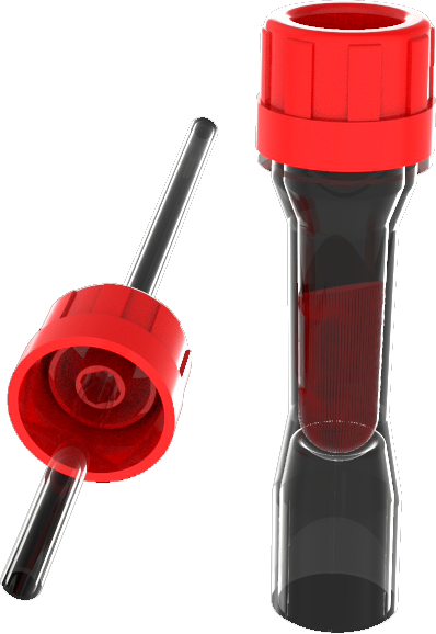 Фото Микропробирка "Plastmed MINI-2" К2ЭДТА  с капилляром 0,2мл, 47*11мм, 100шт/упак.(ЧЗ)