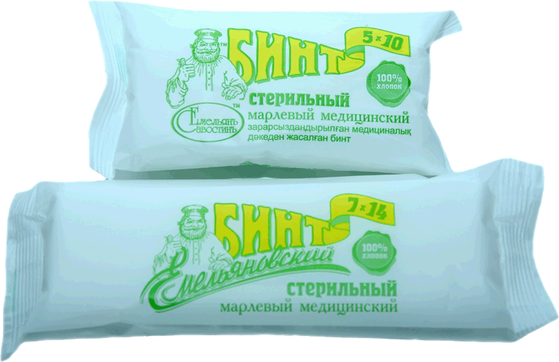 Фото Бинт мед. стерильный инд. уп., 5х10, пл. 28, по ТУ, кор. 400 шт. Емельянъ Савостинъ(ЧЗ)