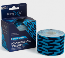 Фото Кинезио тейп, бинт нестерильный адгезивный восстанавливающий Kinexib Pro 90S VIBE (5м*5см) Шустер