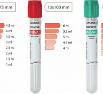 Фото Вакуумная пробирка для взятия венозной крови UNIVAC®, 8,5 мл, натрий гепарин с разделительным гелем, 16х100 мм (50шт/уп, 800шт/кор.)