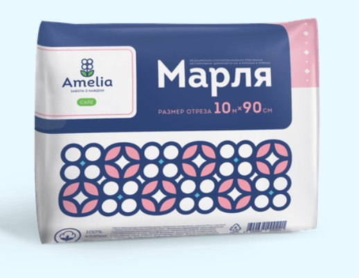 Фото Отрезы марлевые 10x90
